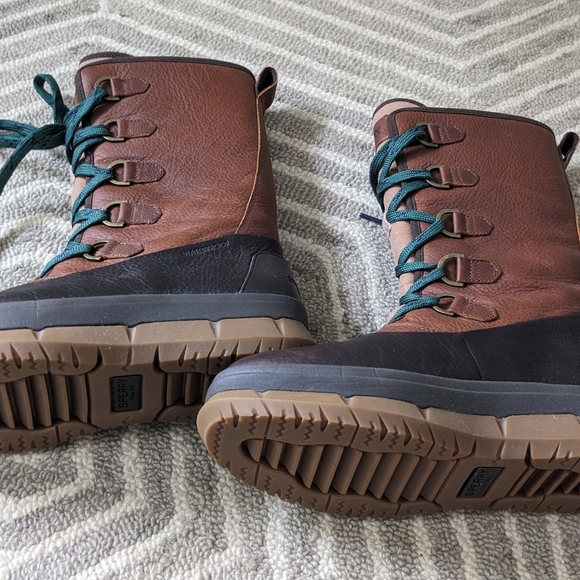 Sperry Kittery Winter Boots - Women's 11 Tan/Teal - Picture 2 of 2